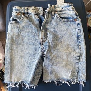 Abercrombie & Fitch high waisted denim shorts